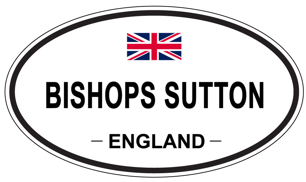 BISHOPS SUTTON, ENGLAND - Oval Sticker