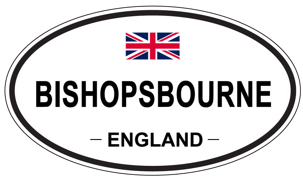 BISHOPSBOURNE, ENGLAND - Oval Sticker
