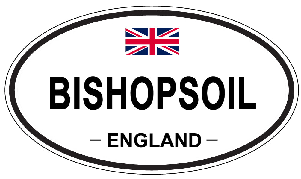 BISHOPSOIL, ENGLAND - Oval Sticker