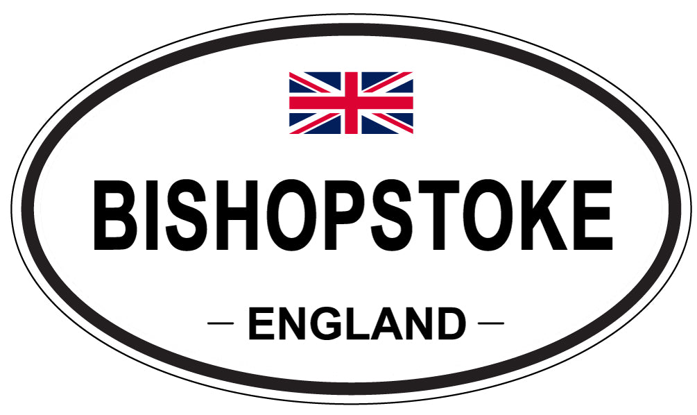 BISHOPSTOKE, ENGLAND - Oval Sticker