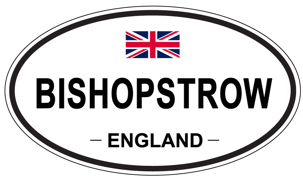 BISHOPSTROW, ENGLAND - Oval Sticker