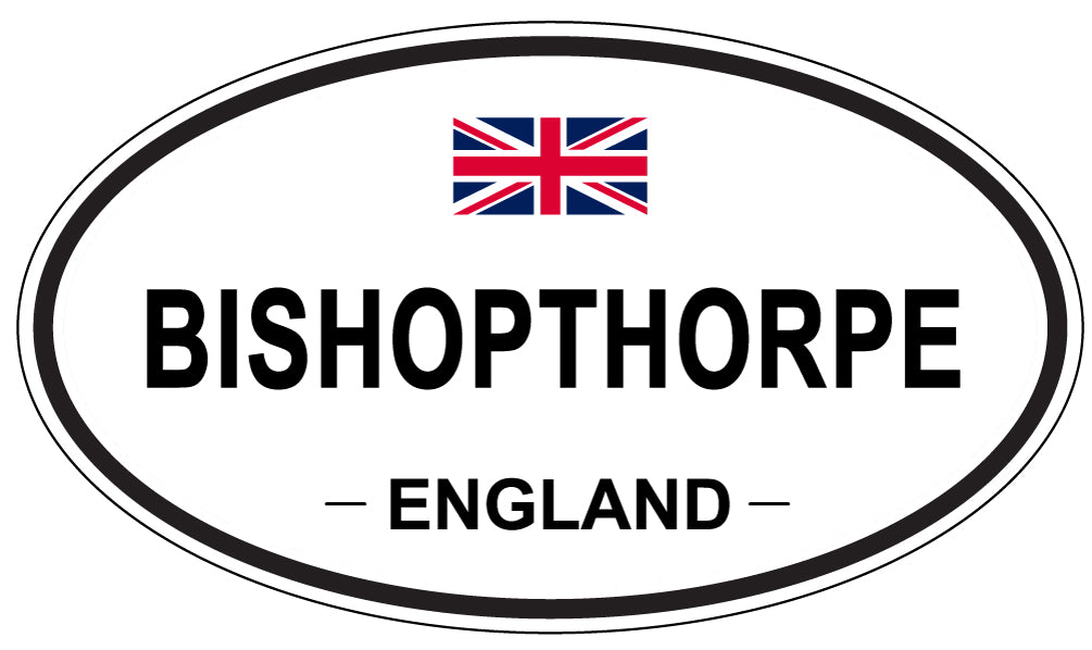 BISHOPTHORPE, ENGLAND - Oval Sticker
