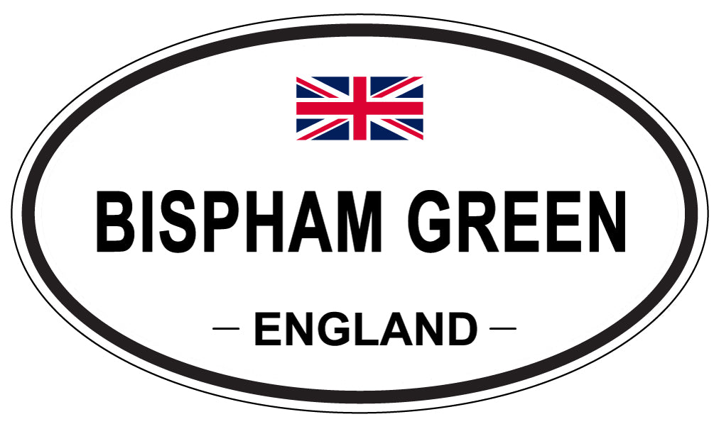 BISPHAM GREEN, ENGLAND - Oval Sticker