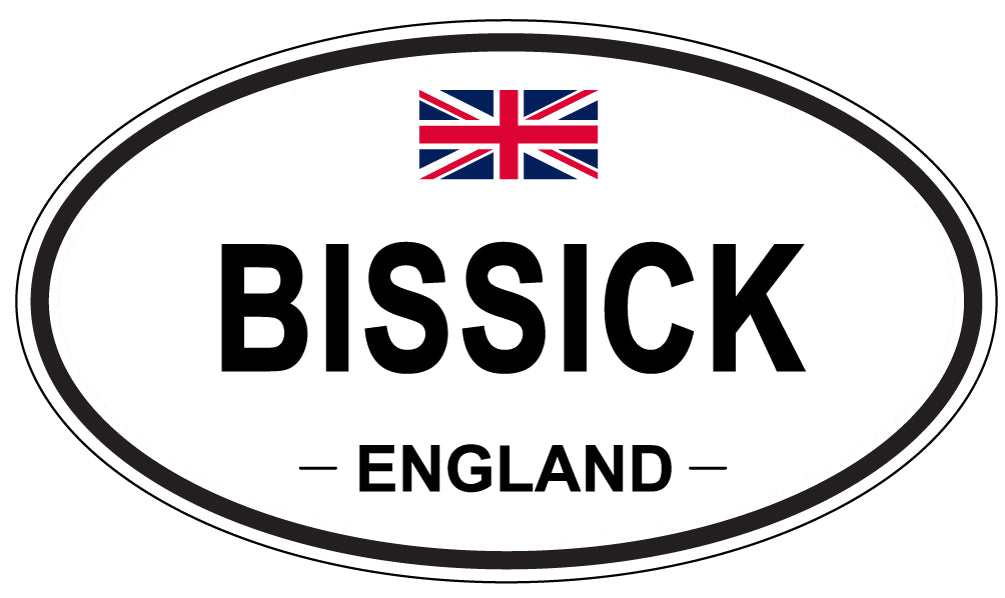 BISSICK, ENGLAND - Oval Sticker