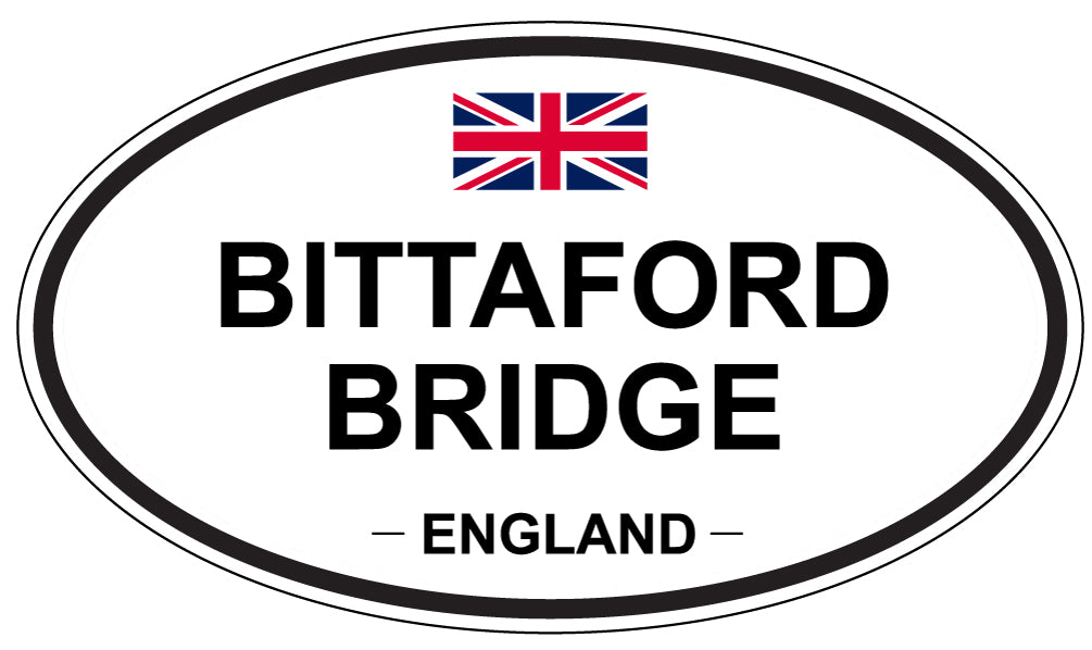 BITTAFORD BRIDGE, ENGLAND - Oval Sticker