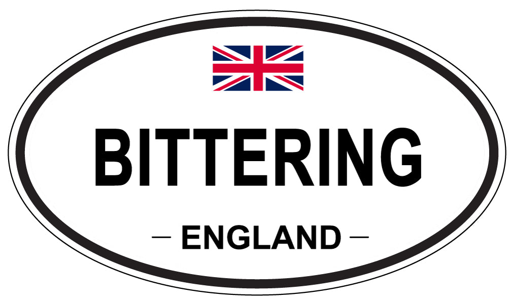 BITTERING, ENGLAND - Oval Sticker