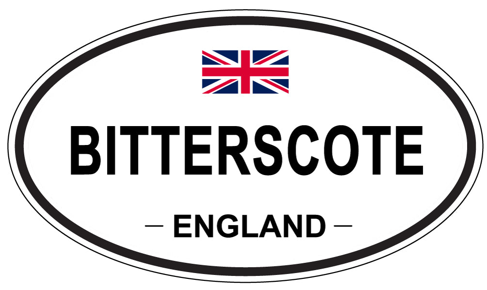 BITTERSCOTE, ENGLAND - Oval Sticker
