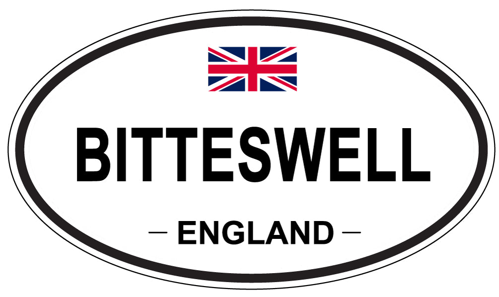 BITTESWELL, ENGLAND - Oval Sticker