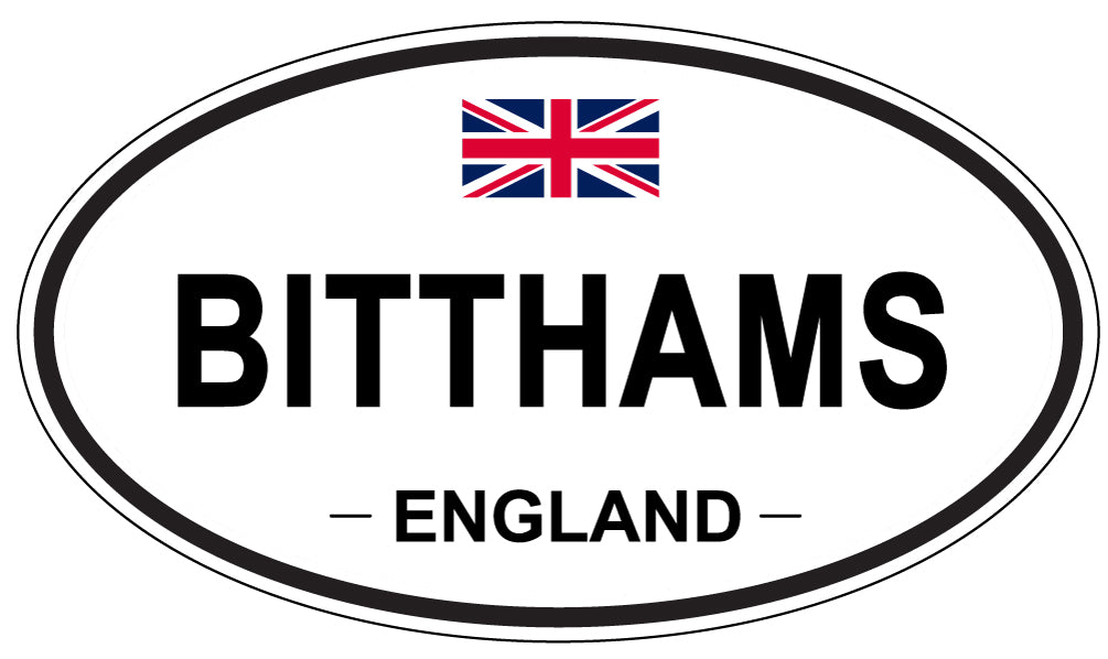 BITTHAMS, ENGLAND - Oval Sticker