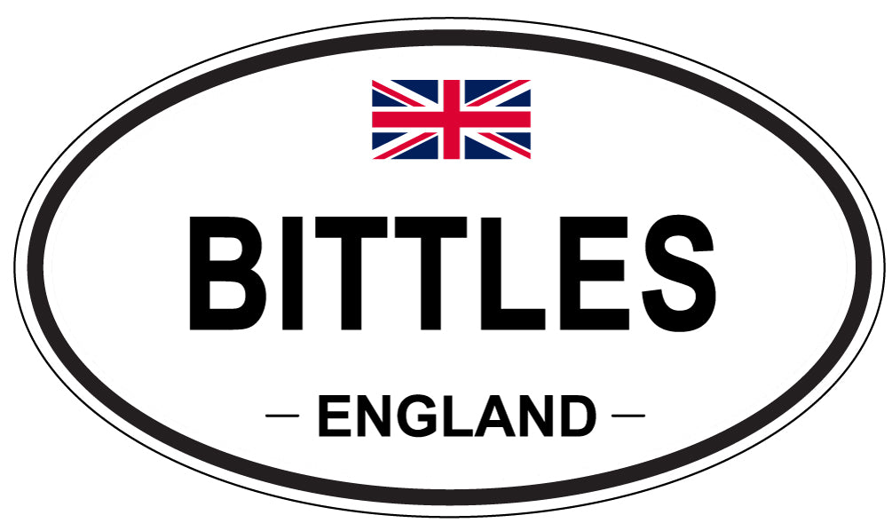 BITTLES, ENGLAND - Oval Sticker