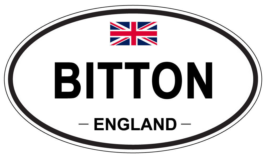 BITTON, ENGLAND - Oval Sticker