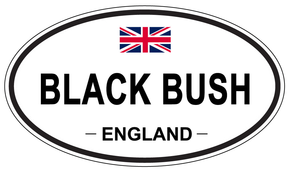 BLACK BUSH, England - Oval Magnet