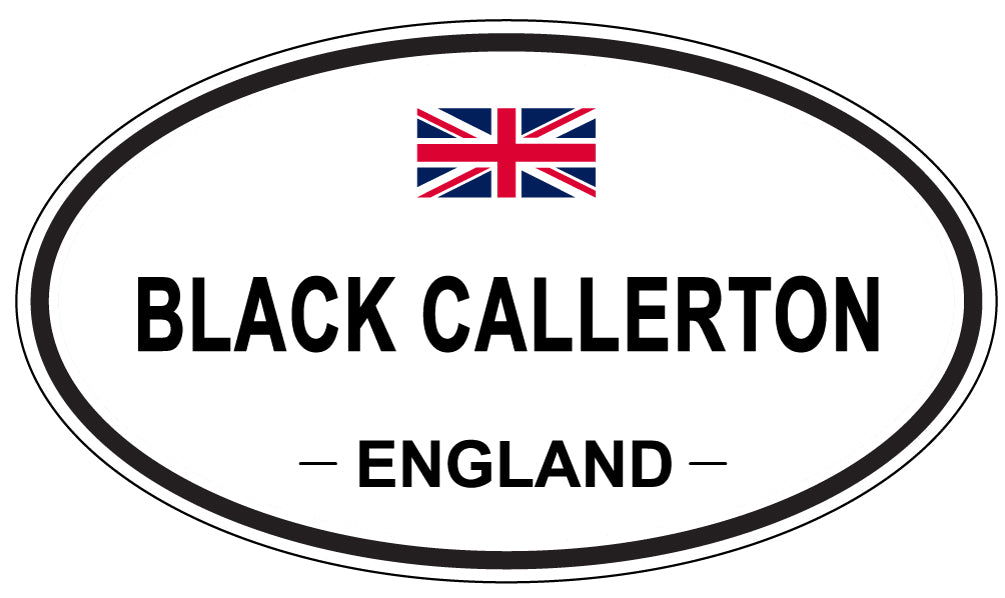 BLACK CALLERTON, England - Oval Magnet