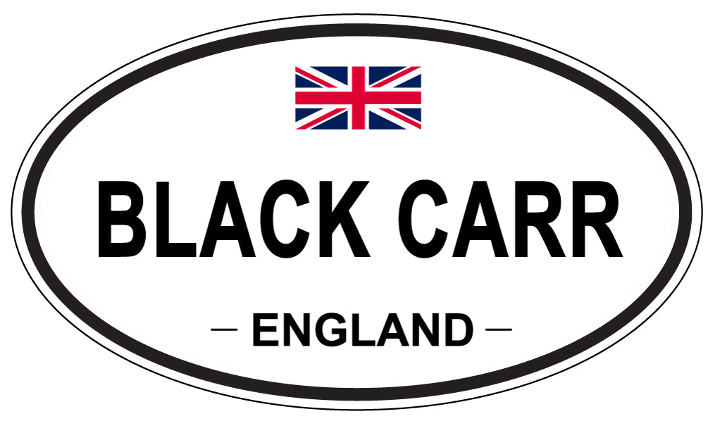 BLACK CARR, England - Oval Magnet