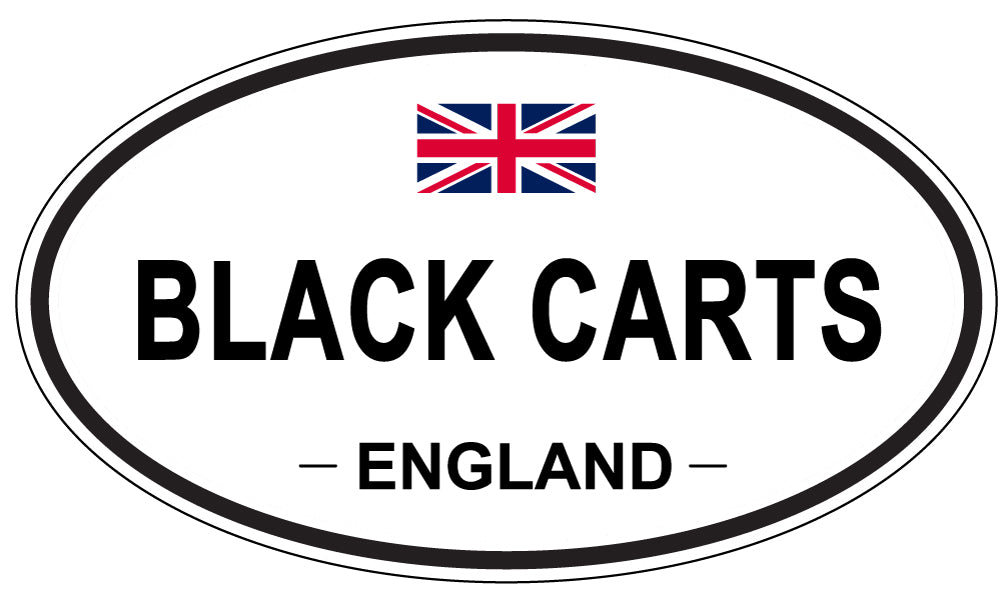BLACK CARTS, England - Oval Magnet