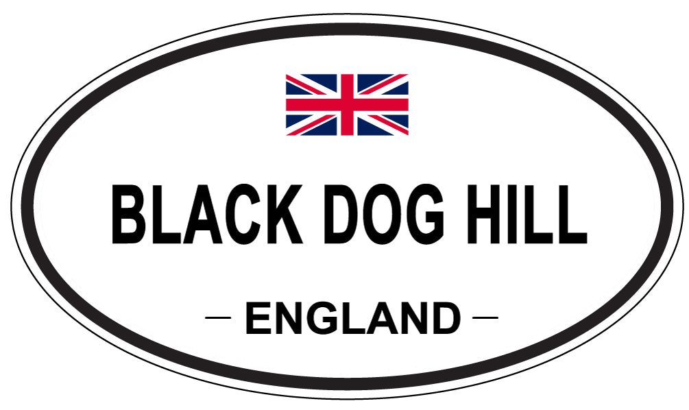 BLACK DOG HILL, England - Oval Magnet