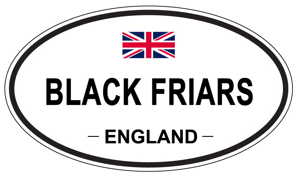 BLACK FRIARS, England - Oval Magnet