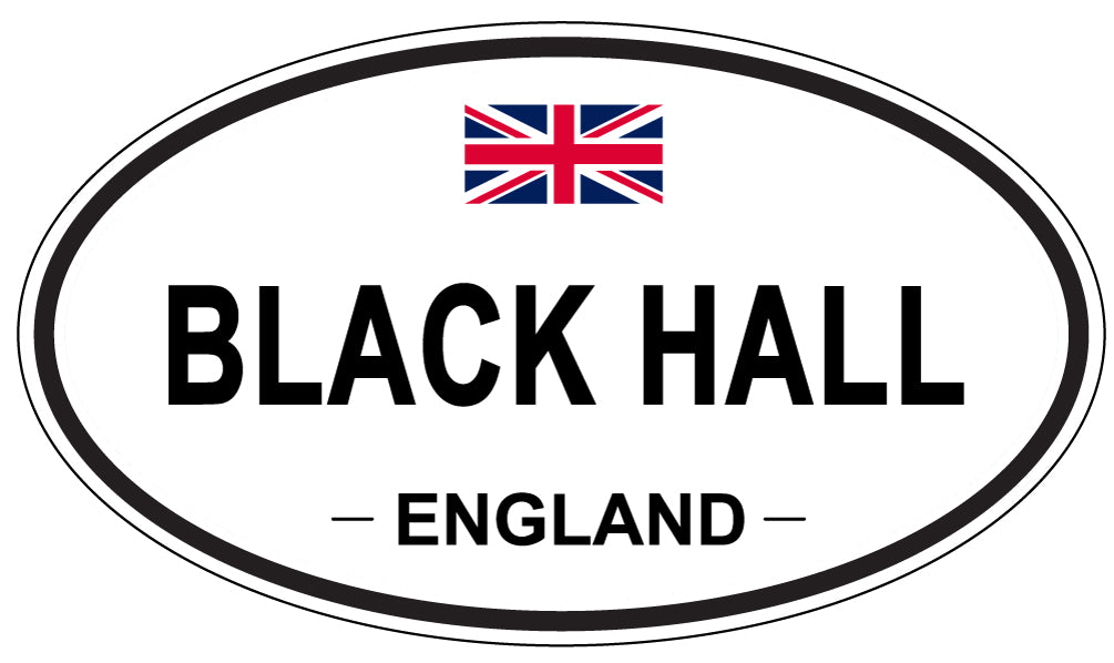 BLACK HALL, England - Oval Magnet