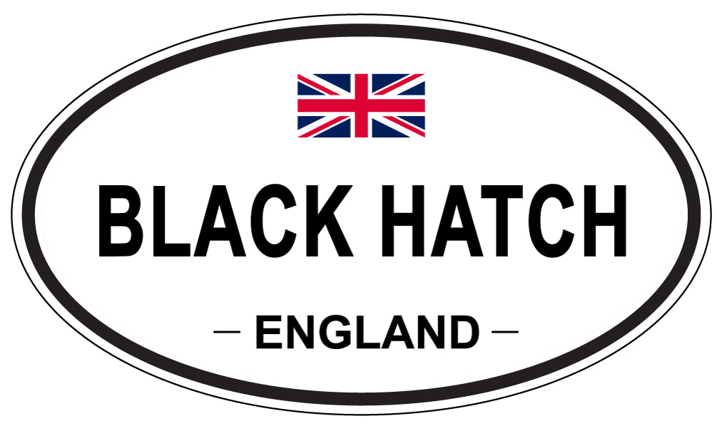 BLACK HATCH, England - Oval Magnet
