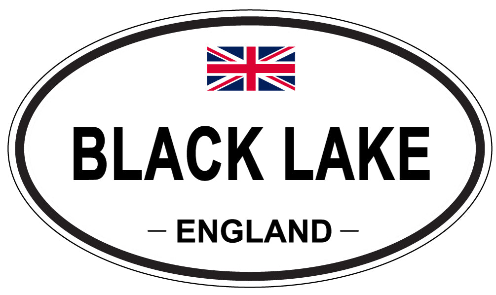 BLACK LAKE, England - Oval Magnet