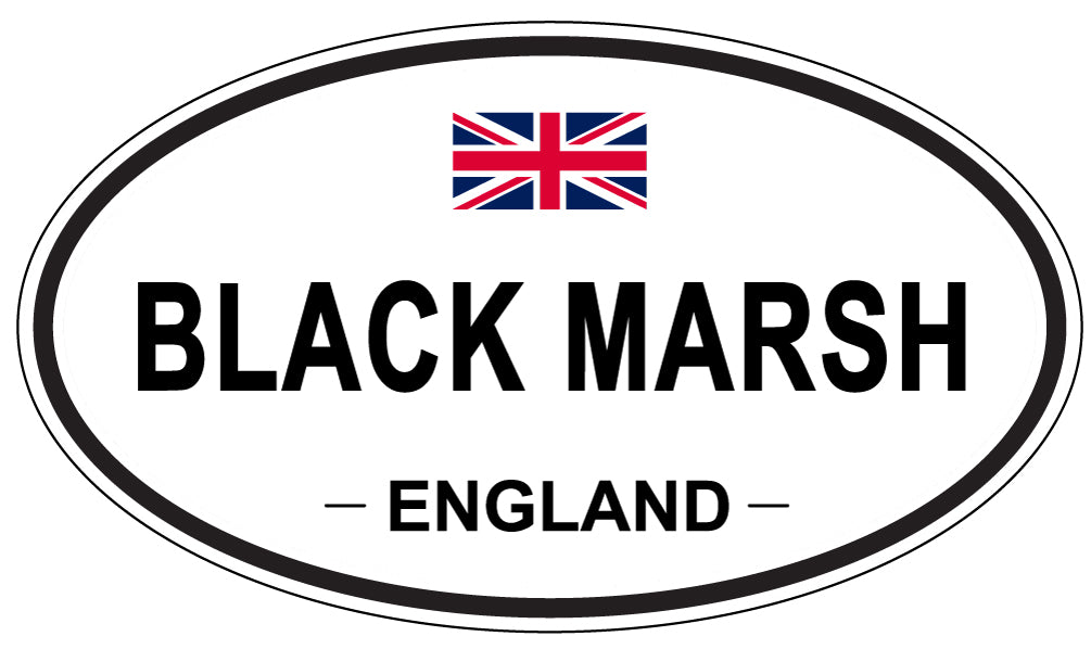 BLACK MARSH, England - Oval Magnet