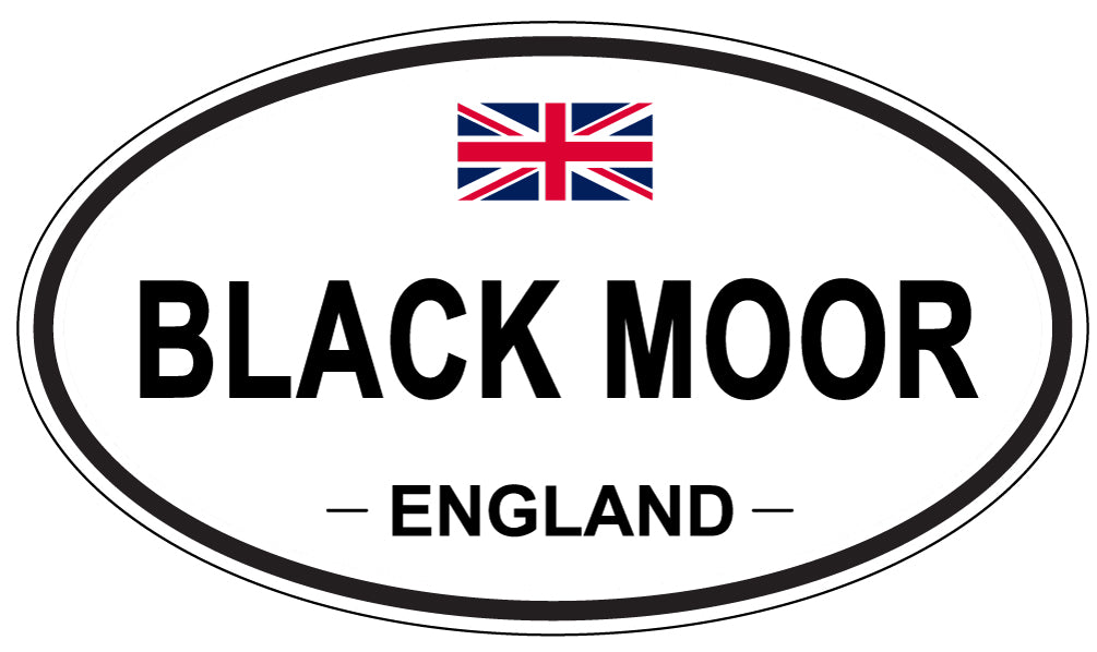 BLACK MOOR, England - Oval Magnet