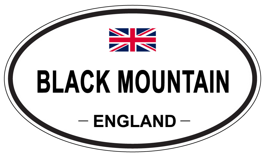 BLACK MOUNTAIN, ENGLAND - Oval Sticker
