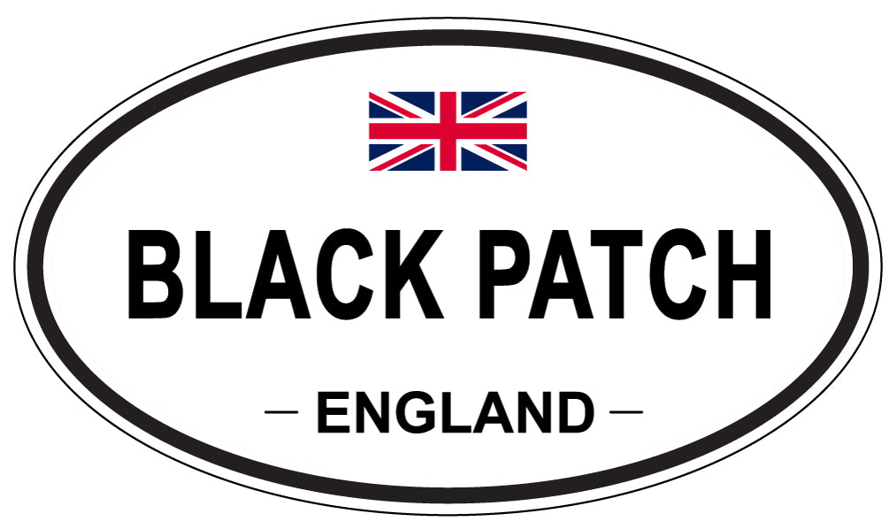 BLACK PATCH, England - Oval Magnet