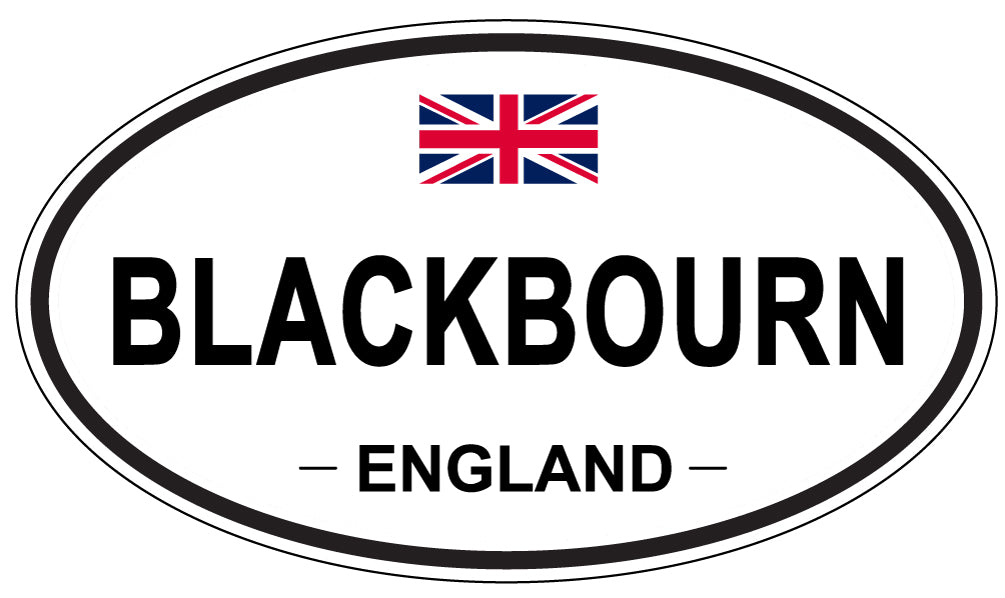 BLACKBOURN, ENGLAND - Oval Sticker