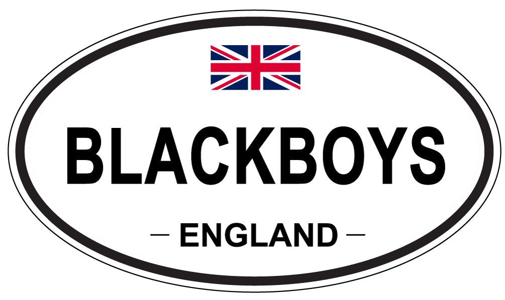 BLACKBOYS, ENGLAND - Oval Sticker