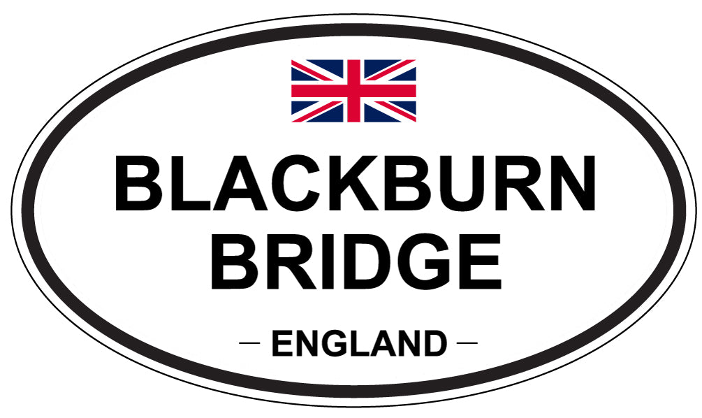 BLACKBURN BRIDGE, ENGLAND - Oval Sticker