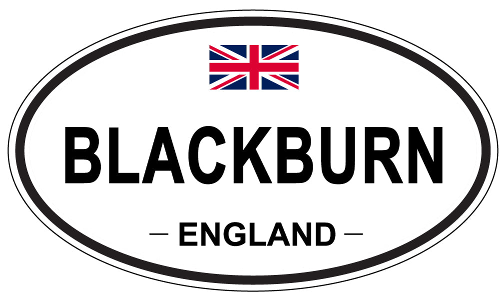 BLACKBURN, ENGLAND - Oval Sticker
