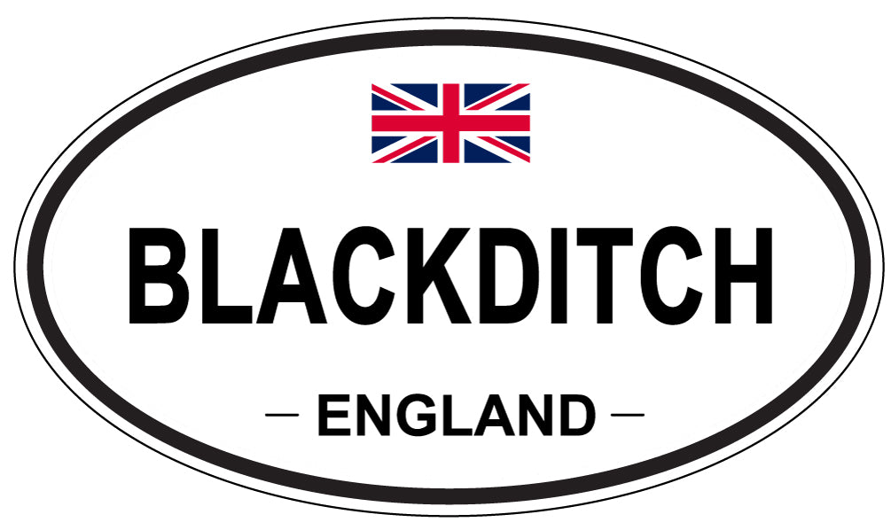 BLACKDITCH, England - Oval Magnet