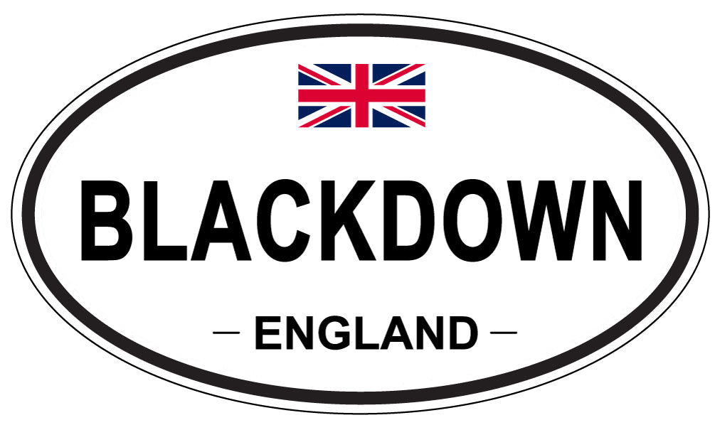 BLACKDOWN, ENGLAND - Oval Sticker