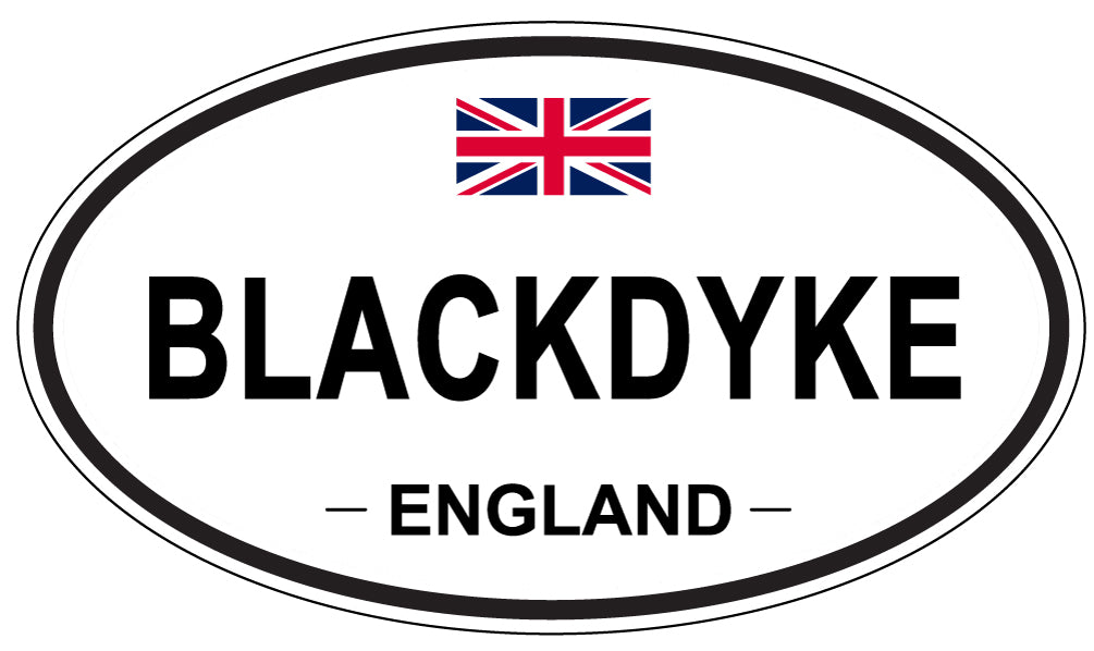 BLACKDYKE, ENGLAND - Oval Sticker