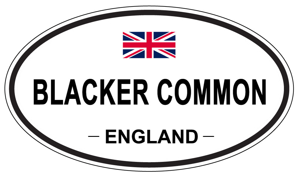 BLACKER COMMON, ENGLAND - Oval Sticker