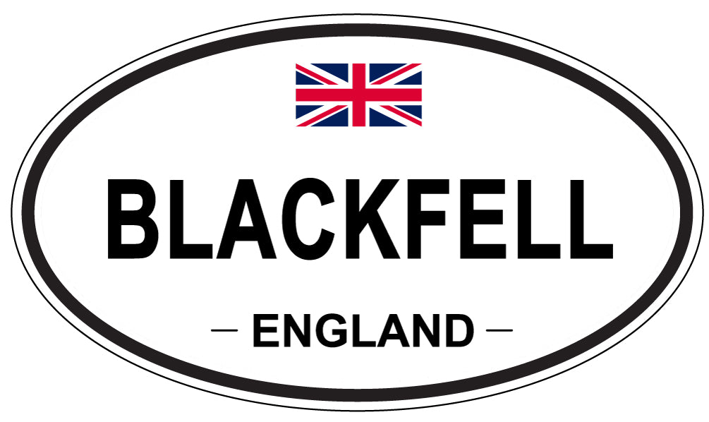 BLACKFELL, ENGLAND - Oval Sticker