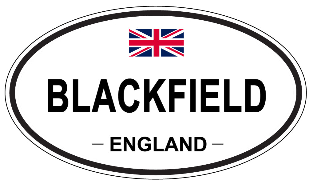 BLACKFIELD, ENGLAND - Oval Sticker