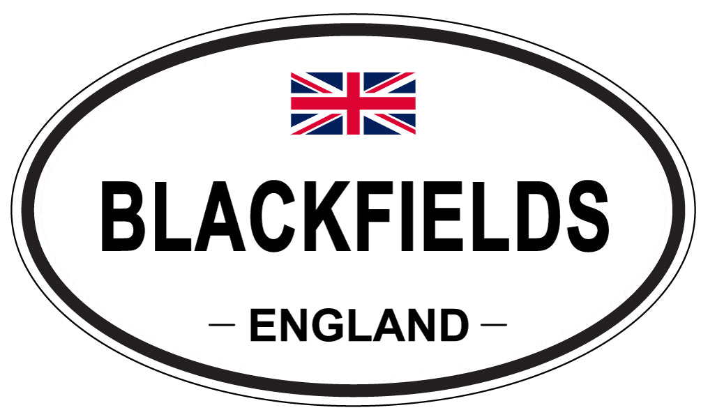 BLACKFIELDS, ENGLAND - Oval Sticker