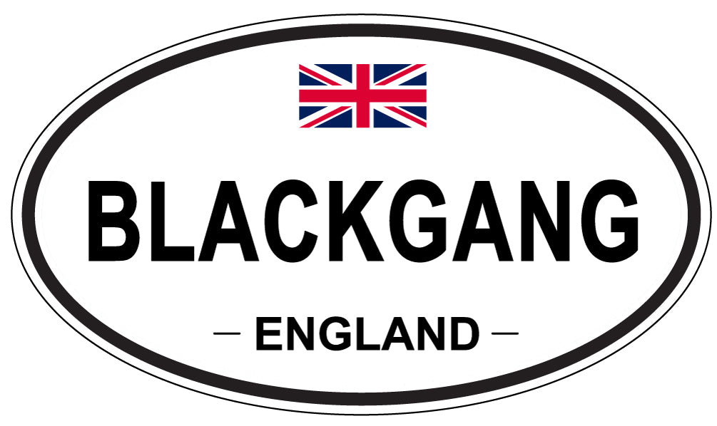 BLACKGANG, ENGLAND - Oval Sticker