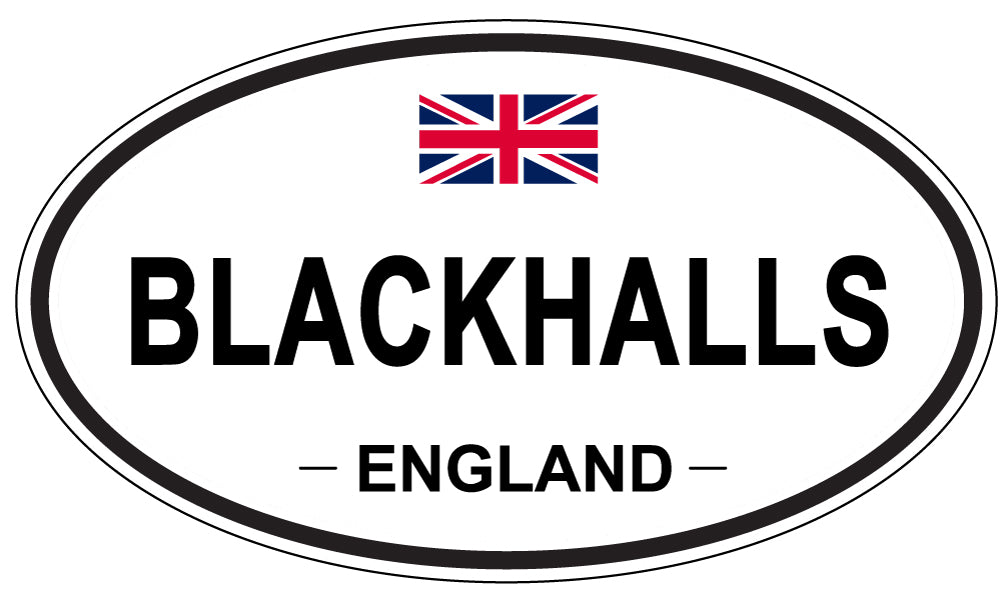BLACKHALLS, ENGLAND - Oval Sticker
