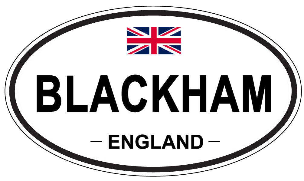 BLACKHAM, ENGLAND - Oval Sticker