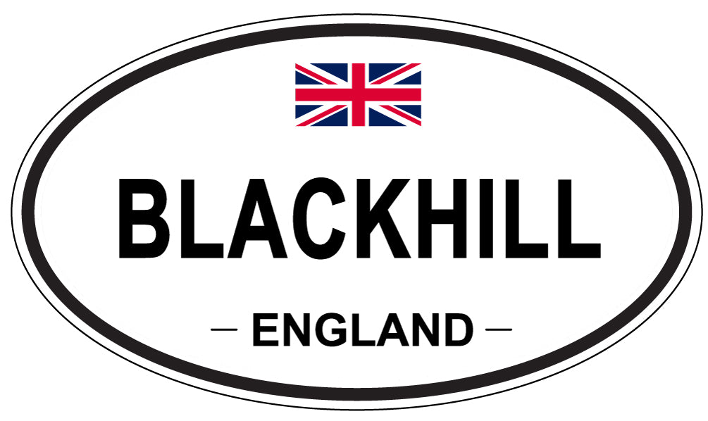BLACKHILL, ENGLAND - Oval Sticker