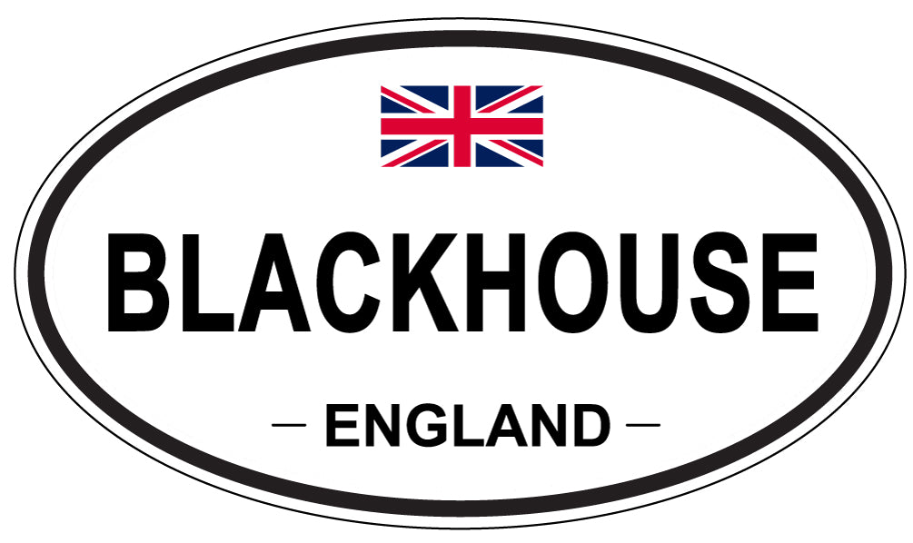 BLACKHOUSE, ENGLAND - Oval Sticker