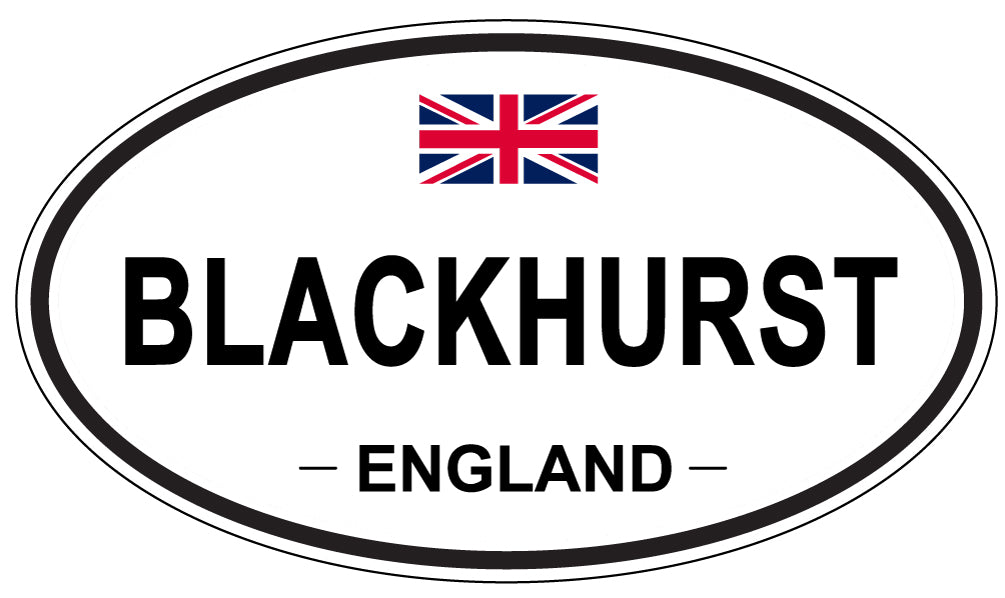 BLACKHURST, ENGLAND - Oval Sticker
