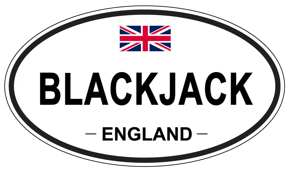 BLACKJACK, England - Oval Magnet