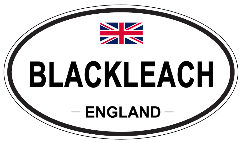 BLACKLEACH, ENGLAND - Oval Sticker