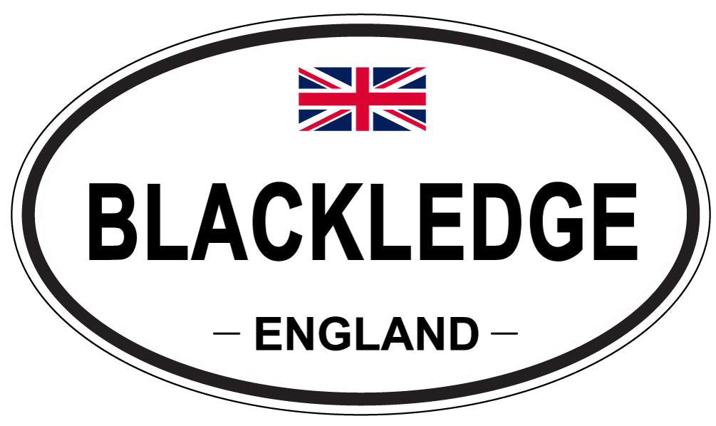 BLACKLEDGE, ENGLAND - Oval Sticker