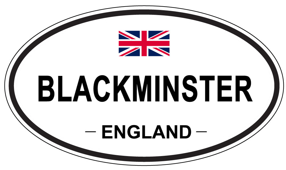 BLACKMINSTER, ENGLAND - Oval Sticker