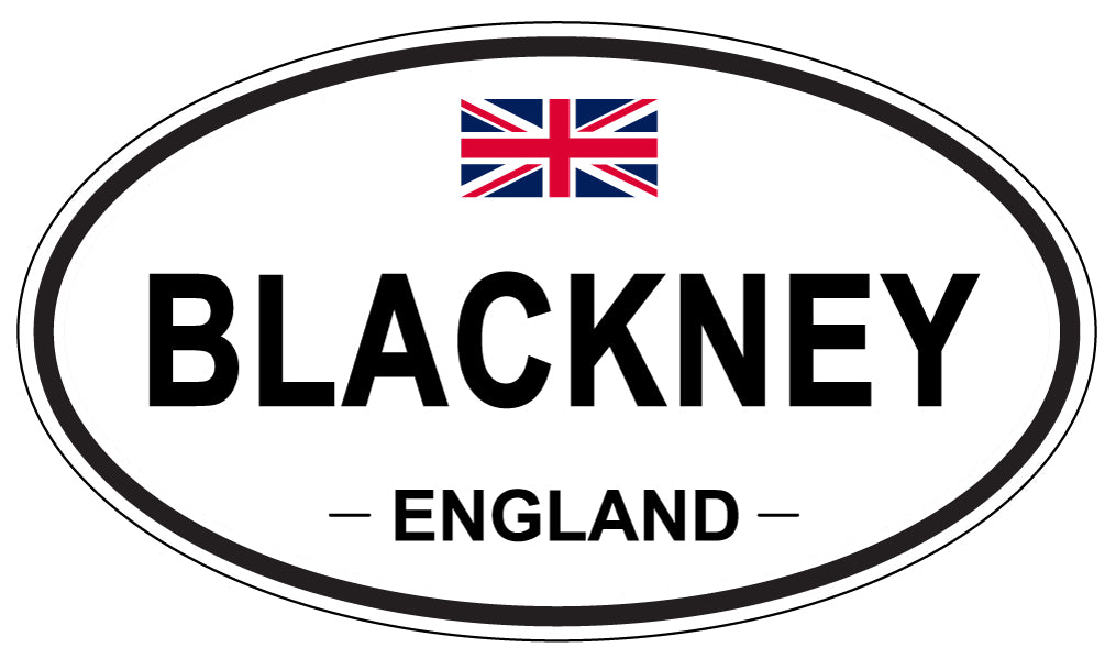 BLACKNEY, ENGLAND - Oval Sticker
